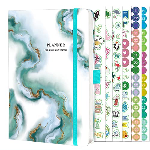 NectaRoy Non-Dated Daily Planner, Weekly&Monthly Diary Journal to Increase Productivity, Time Management and Hit Your Goals, with Inner Pocket, Elastic Closure, Pen Holder, 6 months, 8.3''x 6.1'' NectaRoy Non-Dated Daily Planner, Weekly&Monthly Diary Journal to Increase Productivity, Time Management and Hit Your Goals, with Inner Pocket, Elastic Closure, Pen Holder, 6 months, 8.3''x 6.1'' von NectaRoy