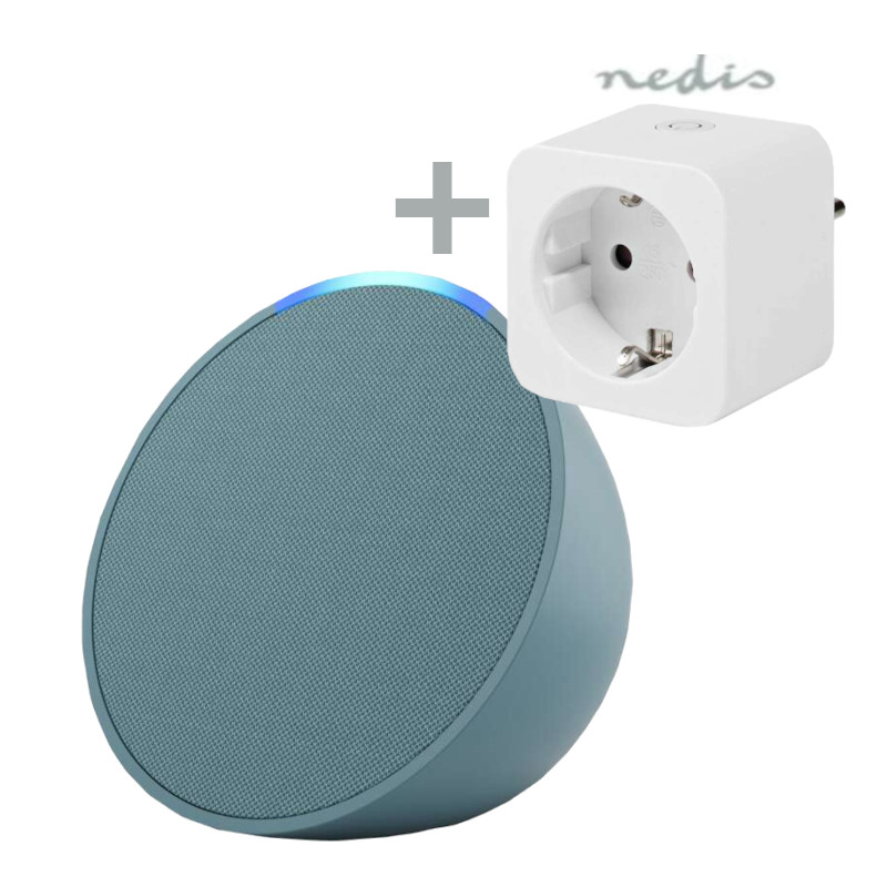 Bundle Amazon Echo Pop Blaugrün + Nedis Smart Plug Bluetooth-Lautsprecher mit vollwertigem Klang + Smartlife Smart Stecker, WLAN, Leistungsmesser, 368 Bundle Amazon Echo Pop Blaugrün + Nedis Smart Plug Bluetooth-Lautsprecher mit vollwertigem Klang + Smartlife Smart Stecker, WLAN, Leistungsmesser, 368 von Nedis