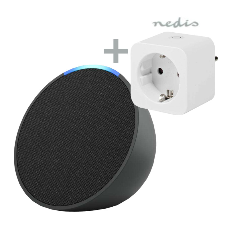 Bundle Amazon Echo Pop anthrazit + Nedis Smart Plug Kompakter und smarter Bluetooth-Lautsprecher + Smartlife Smart Stecker, WLAN, Leistungsmesser, 368 Bundle Amazon Echo Pop anthrazit + Nedis Smart Plug Kompakter und smarter Bluetooth-Lautsprecher + Smartlife Smart Stecker, WLAN, Leistungsmesser, 368 von Nedis
