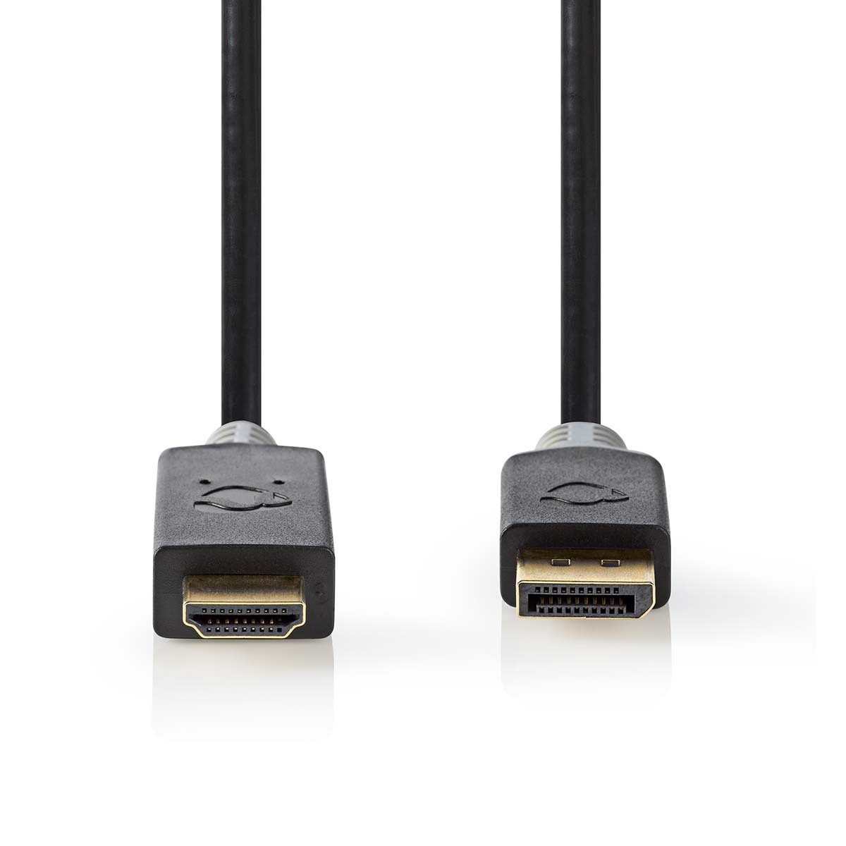 Displayport-Kabel DisplayPort Stecker | HDMI™ Stecker | 4K@30Hz | Vergoldet | 1.00 m | Rund | PVC | Anthrazit | Box von Nedis