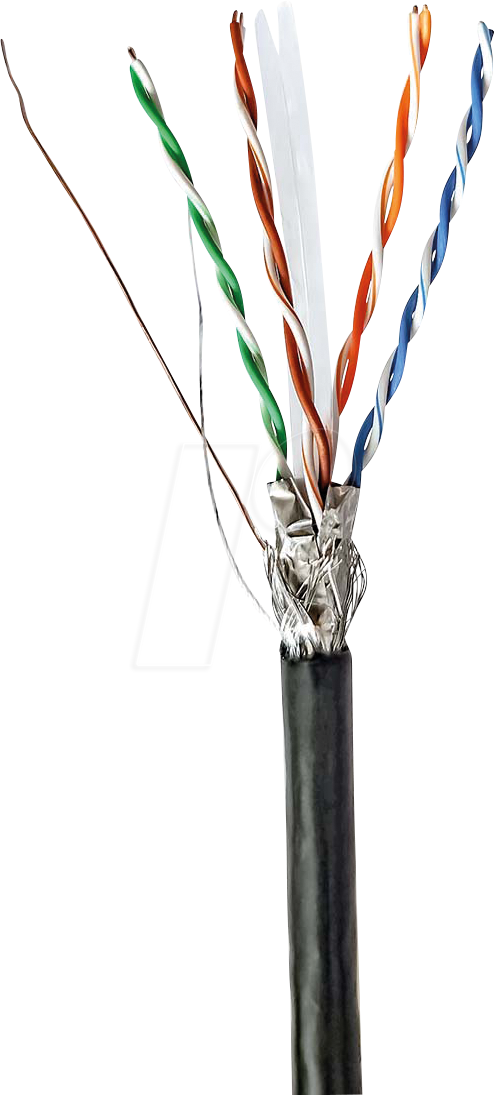 N CCBG8594BK100S - Cat.6 Netzwerkkabel, S/FTP, schwarz, 100 m von Nedis