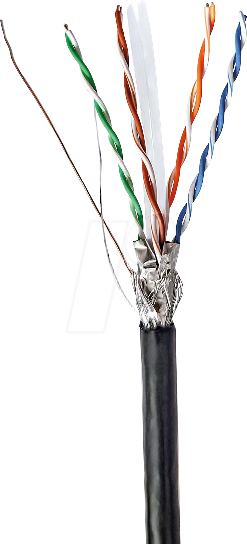 N CCBG8594BK305S - Cat.6 Netzwerkkabel, S/FTP, schwarz, 305 m von Nedis
