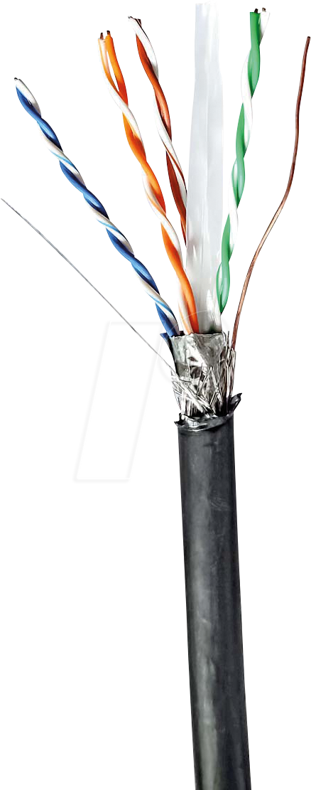 N CCBG8598BK305S - Cat.6 Netzwerkkabel, S/FTP, schwarz, 305 m von Nedis