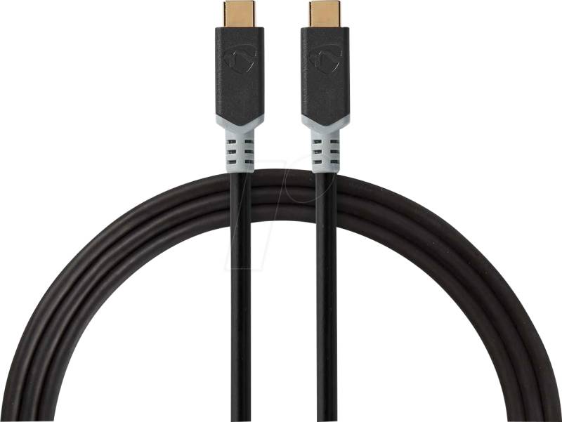 N CCBW64020AT20 - USB 20 Gb/s Kabel, C Stecker , vergoldet, 2,0 m von Nedis
