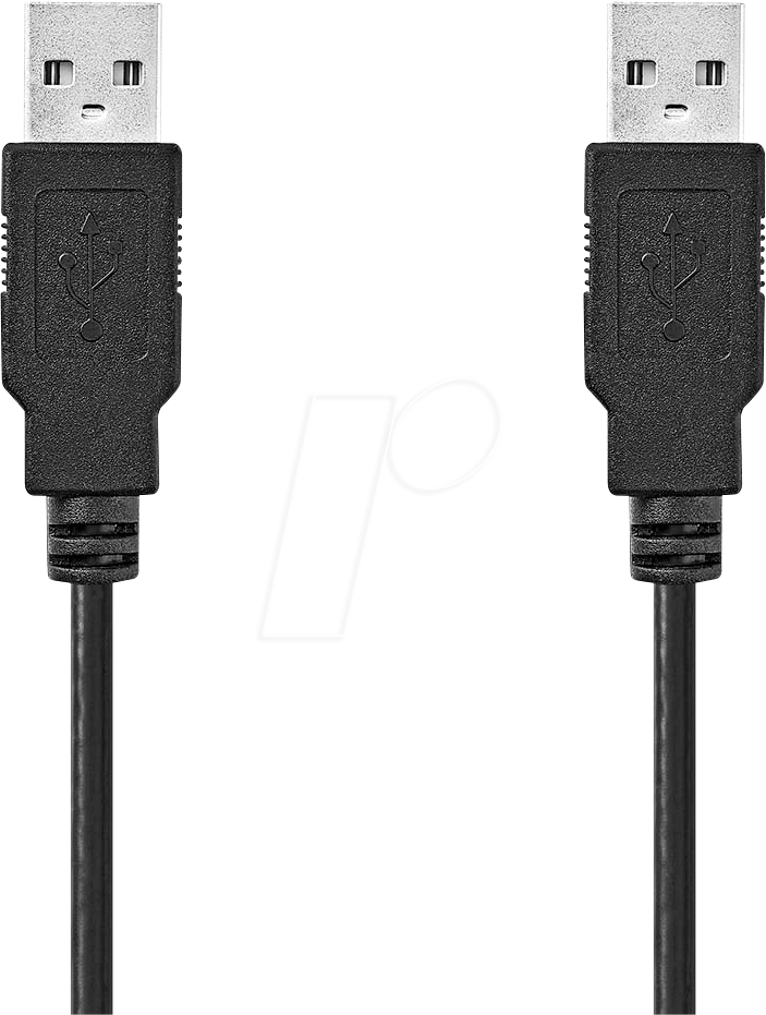 N CCGL60000BK20 - USB 2.0 Kabel, A Stecker, 2 m von Nedis