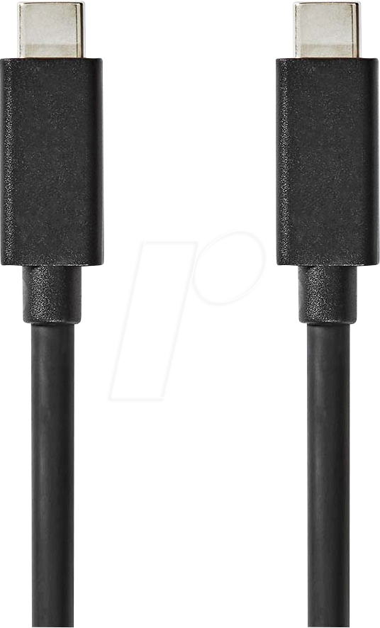 N CCGL64020BK20 - USB 20 Gb/s Kabel, C-Stecker > C-Stecker, 2m, Schwarz von Nedis