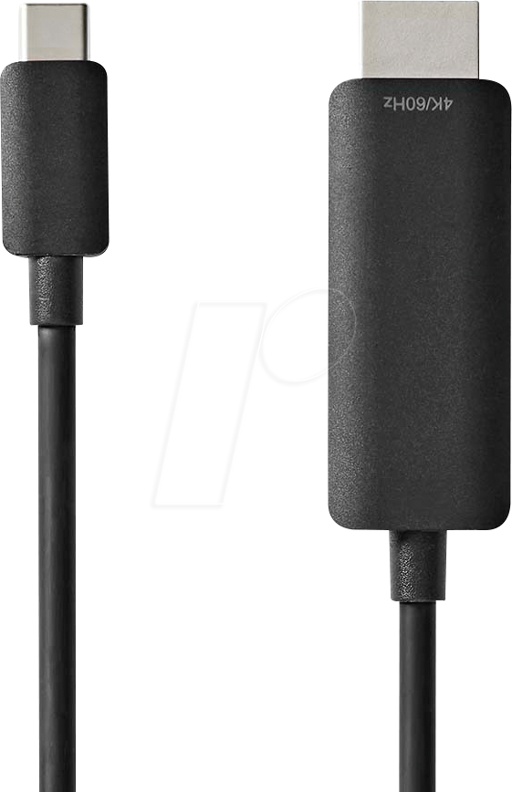 N CCGL64655BK20 - USB 5 Gb/s Kabel, C-Stecker > HDMI-Kabel, 2m, Schwarz von Nedis