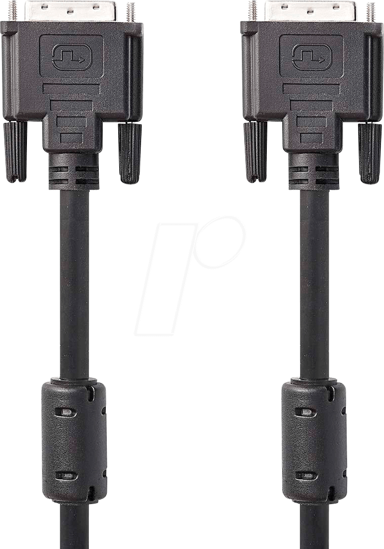 N CCGP32000BK100 - DVI-Kabel, DVI-D 24 +1 Stecker > DVI-D 24 +1 Stecker, 10 m von Nedis