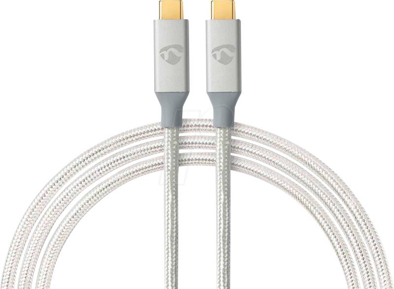 N CCTB64020AL20 - USB 20 Gb/s Kabel, C Stecker , Nylon, 2,0 m von Nedis