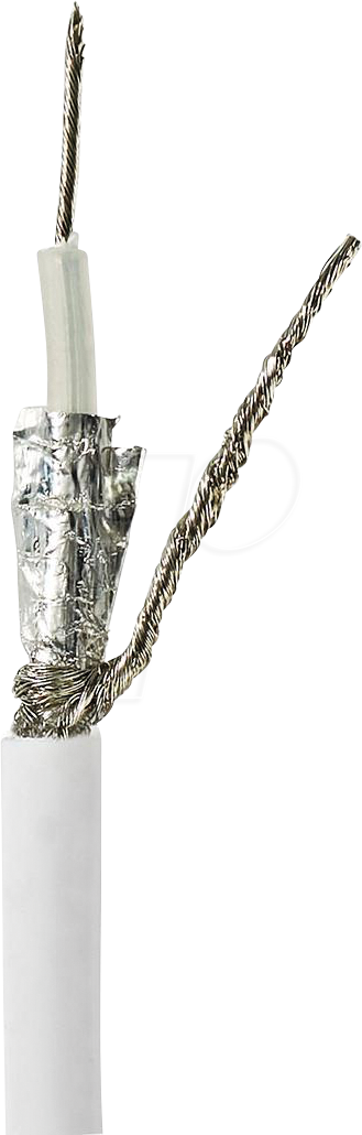 N CSBG4025WT250 - Antennenkabel auf Rolle, RG58C/U, 25.0m, Weiss von Nedis