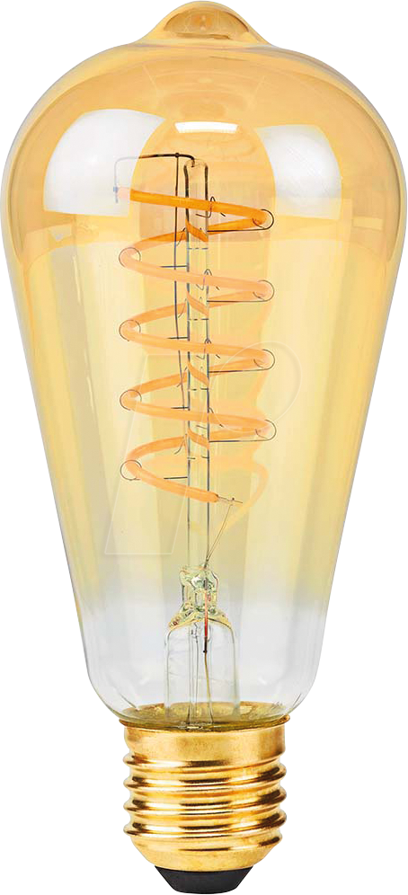 N LBDE27ST64GD2 - LED Filament Lampe E27, 3,8 W, 250 lm, 2100 K, Dimmbar von Nedis