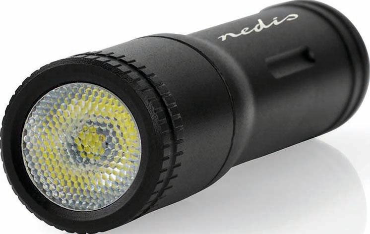 N LTRH06WBK - LED-Taschenlampe, 100 lm, 3 W, 1x AAA von Nedis