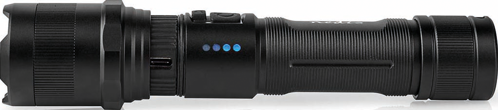 N LTRR10WBK - LED-Taschenlampe, 1000 lm, Akku von Nedis