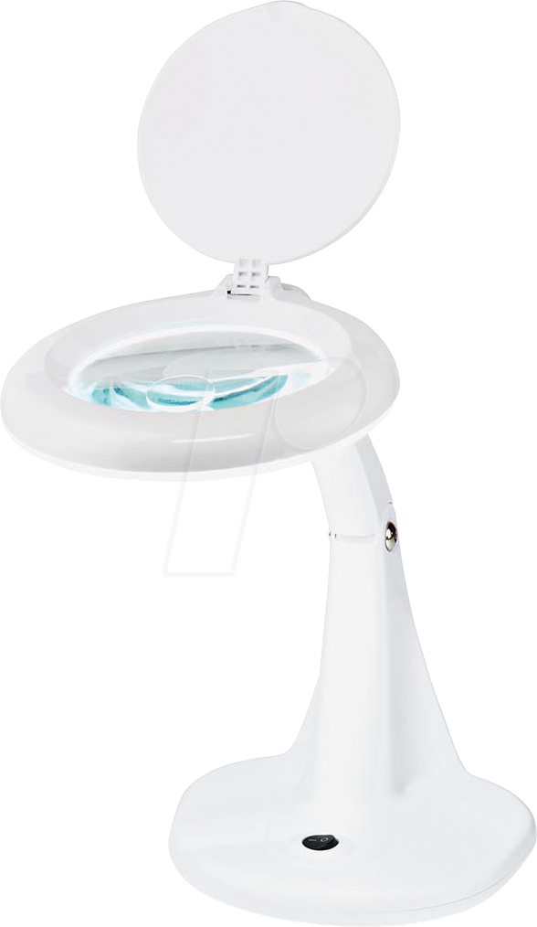 N MAGL1WT - Lupenleuchte, LED, Ø 100 mm Echtglaslinse, 3 und 12 Dioptrien von Nedis