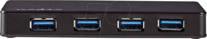 N UHUBU3420BK - USB 3.0 Hub, 4x USB A Buchse, 4 Port, 4x USB von Nedis