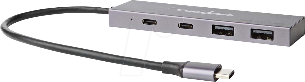 N UHUBU3450AT - USB 3.1 Hub, 2x USB-A 3.1 Buchse, 2x USB 3.1 Typ-C-Ausgänge, 4 N UHUBU3450AT - USB 3.1 Hub, 2x USB-A 3.1 Buchse, 2x USB 3.1 Typ-C-Ausgänge, 4 von Nedis