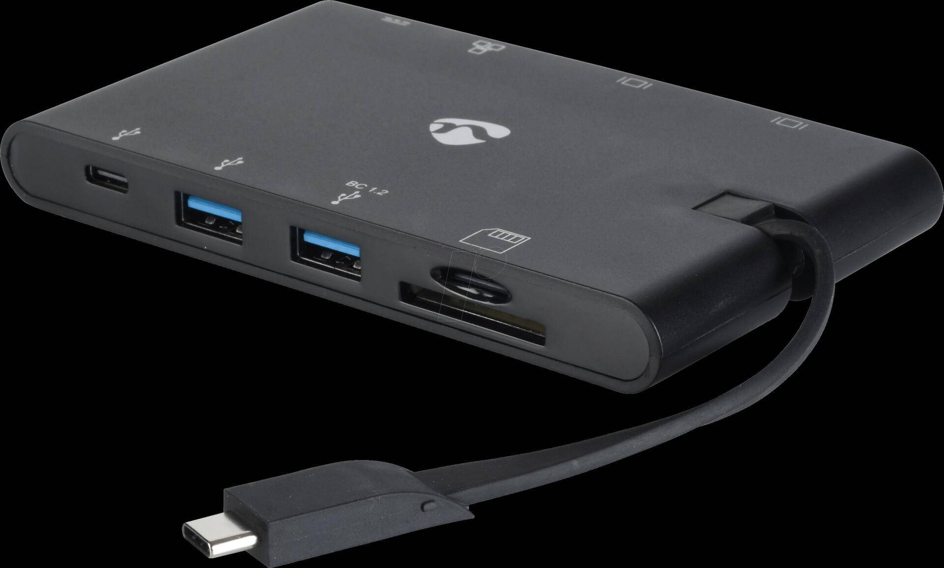 N UTC-DOCK08 - Port Replicator USB Typ C (UTC-DOCK08) von Nedis