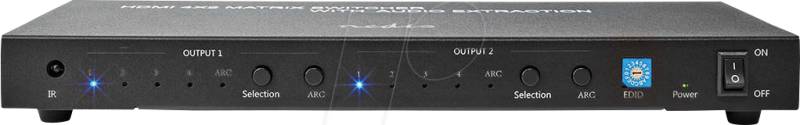 N VMAT3482AT - 4x2 HDMI Matrix-Switch von Nedis