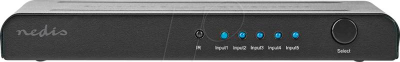 N VSWI3475AT - HDMI™-Umschalter, 5 -> 14K2K bei 60 fps/HDCP2.2 von Nedis