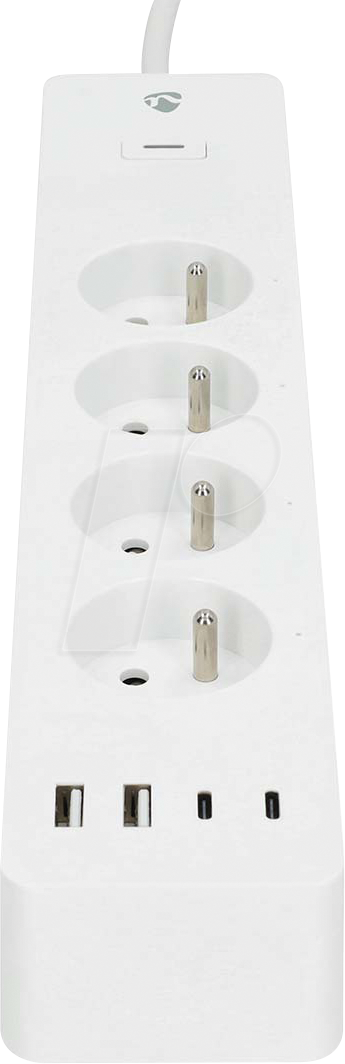 N WIFIP313EWT - Schaltbare WLAN-Steckdosenleiste, 4-fach, 4x USB N WIFIP313EWT - Schaltbare WLAN-Steckdosenleiste, 4-fach, 4x USB von Nedis