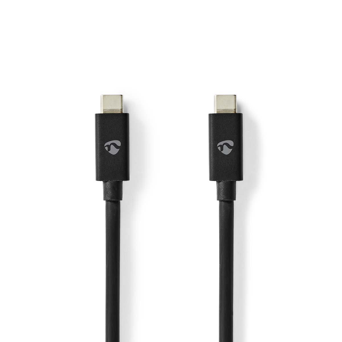 Nedis 1m USB-C 4.0 Gen 3x2, 240W, 8K@60Hz, 40Gbps | Vernickelt | 1.00 m | Rund | PVC | Schwarz | Box von Nedis