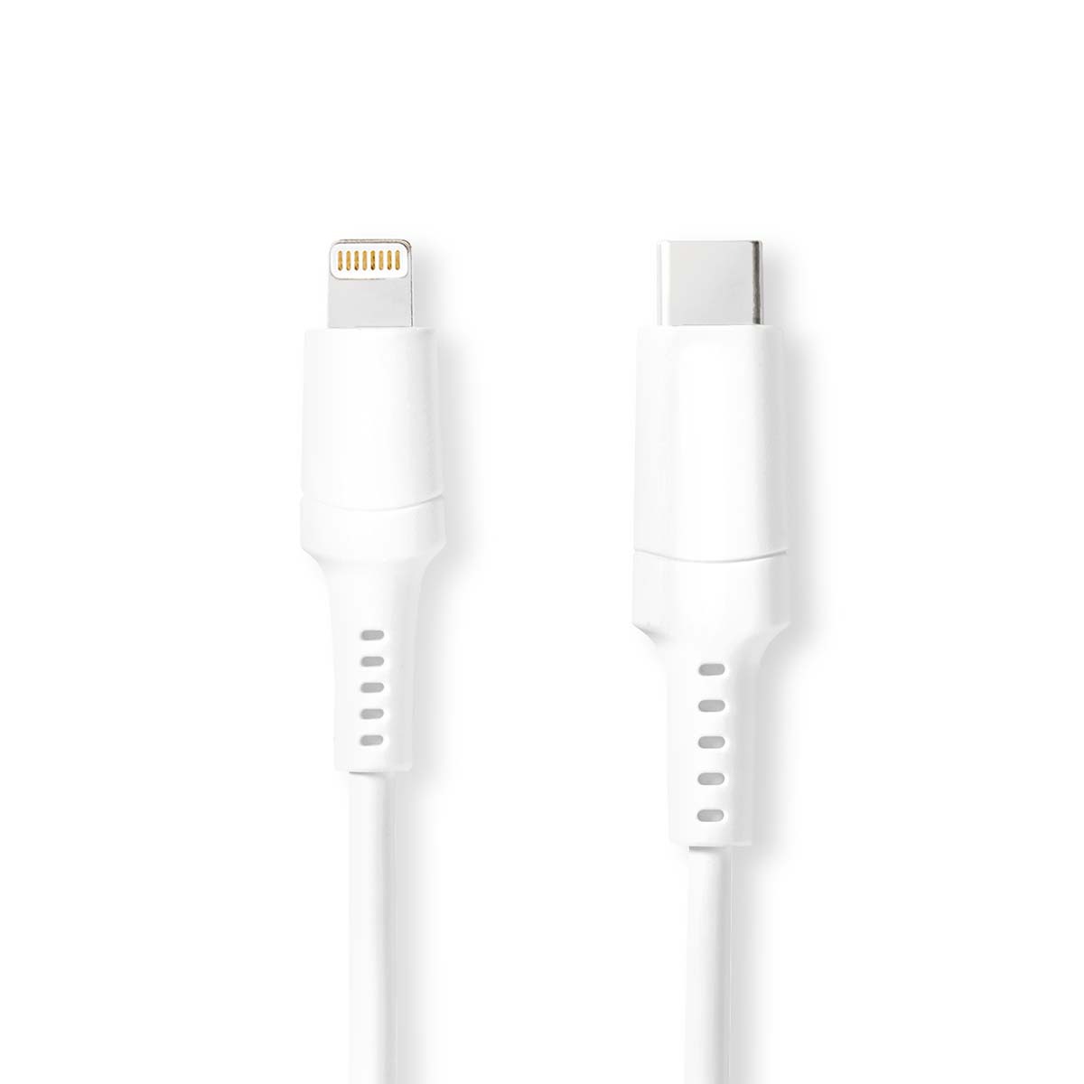 Nedis 1m USB-C Lightning Kabel für iPad, iPhone, iPod, weiß von Nedis