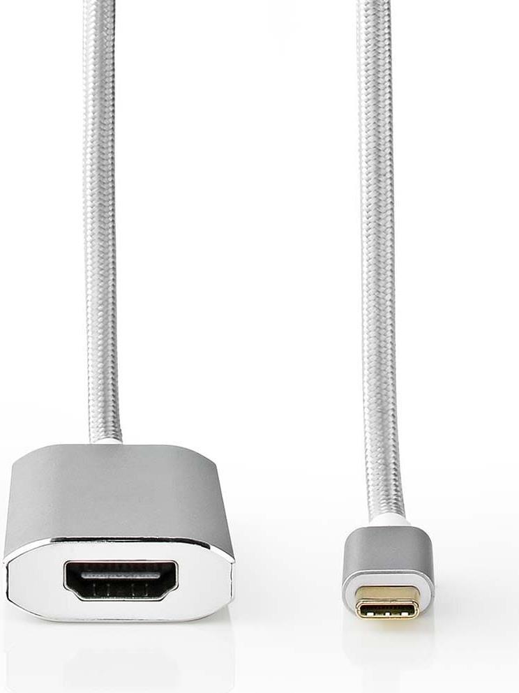 Nedis CCTB64680AL20. Kabellänge: 2 m, Anschluss 1: HDMI Typ A (Standard), Anschluss 2: USB Typ-C. Menge pro Packung: 1 Stück(e) (CCTB64680AL20) von Nedis