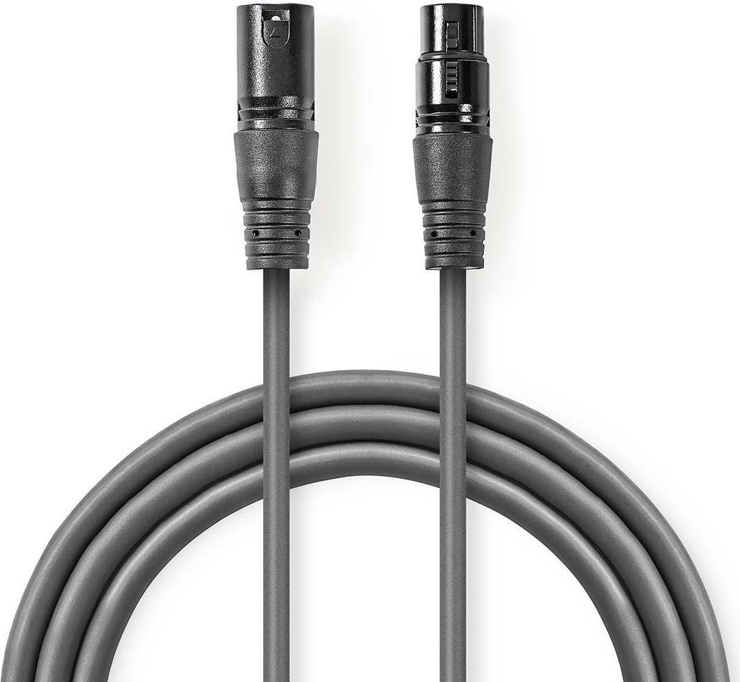 Nedis COTH15010GY50 Audio-Kabel XLR (3-pin) Grau (COTH15010GY50) von Nedis