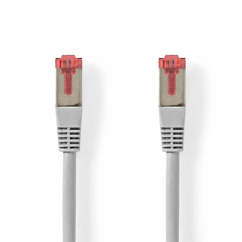 Nedis Cat 6 Kabel | RJ45 Stecker | RJ45 Stecker | S/FTP | 2.0 m | rund | ABS / PVC | Grau | Aufhänger von Nedis