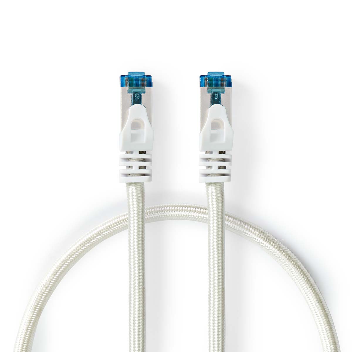 Nedis Cat 6a Kabel S/FTP | RJ45 Stecker | RJ45 Stecker | 1m | Snagless | Rund | Geflochten / PVC | Silber | Verpackung mit Sichtfenster Nedis Cat 6a Kabel S/FTP | RJ45 Stecker | RJ45 Stecker | 1m | Snagless | Rund | Geflochten / PVC | Silber | Verpackung mit Sichtfenster von Nedis