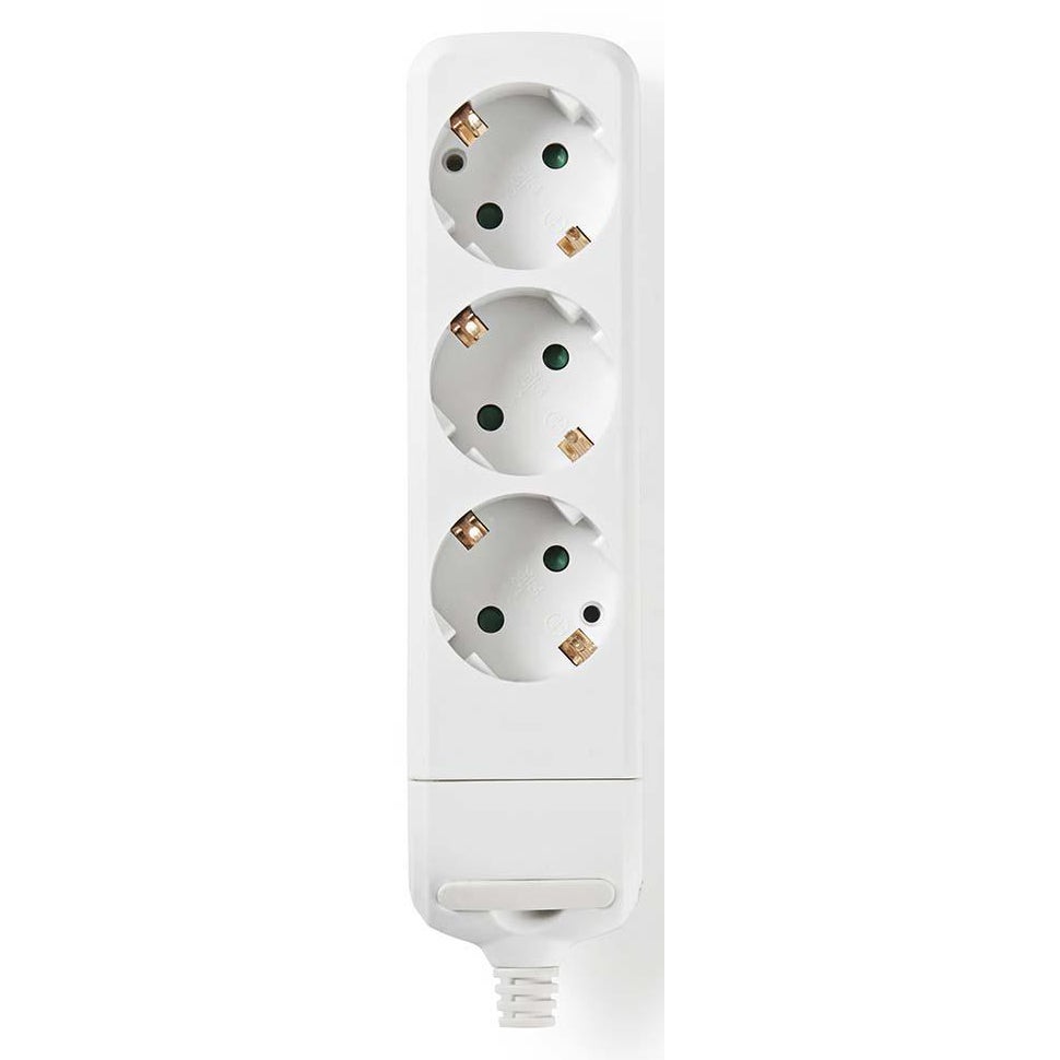 Nedis EXSO300F1WT 3-Socket Power Strip without Cable (White) von Nedis