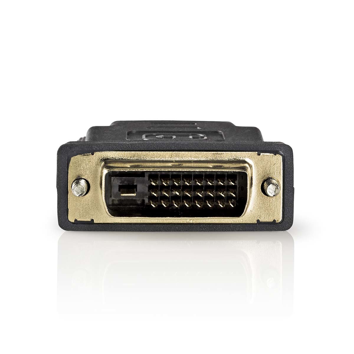 Nedis HDMI™ -Adapter | HDMI™ Buchse | DVI-D 24+1-Pin Stecker | Vergoldet | Gerade | PVC | Anthrazit | 1 Stück | Verpackung mit Sichtfenster von Nedis