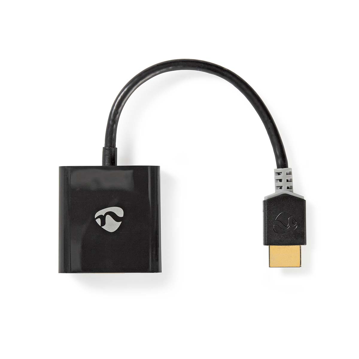 Nedis HDMI™ -Kabel | HDMI™ Stecker | VGA Buchse / 3.5 mm Buchse | 1080p | Vergoldet | 0.20 m | Gerade | PVC | Anthrazit | Verpackung mit Sichtfenster von Nedis