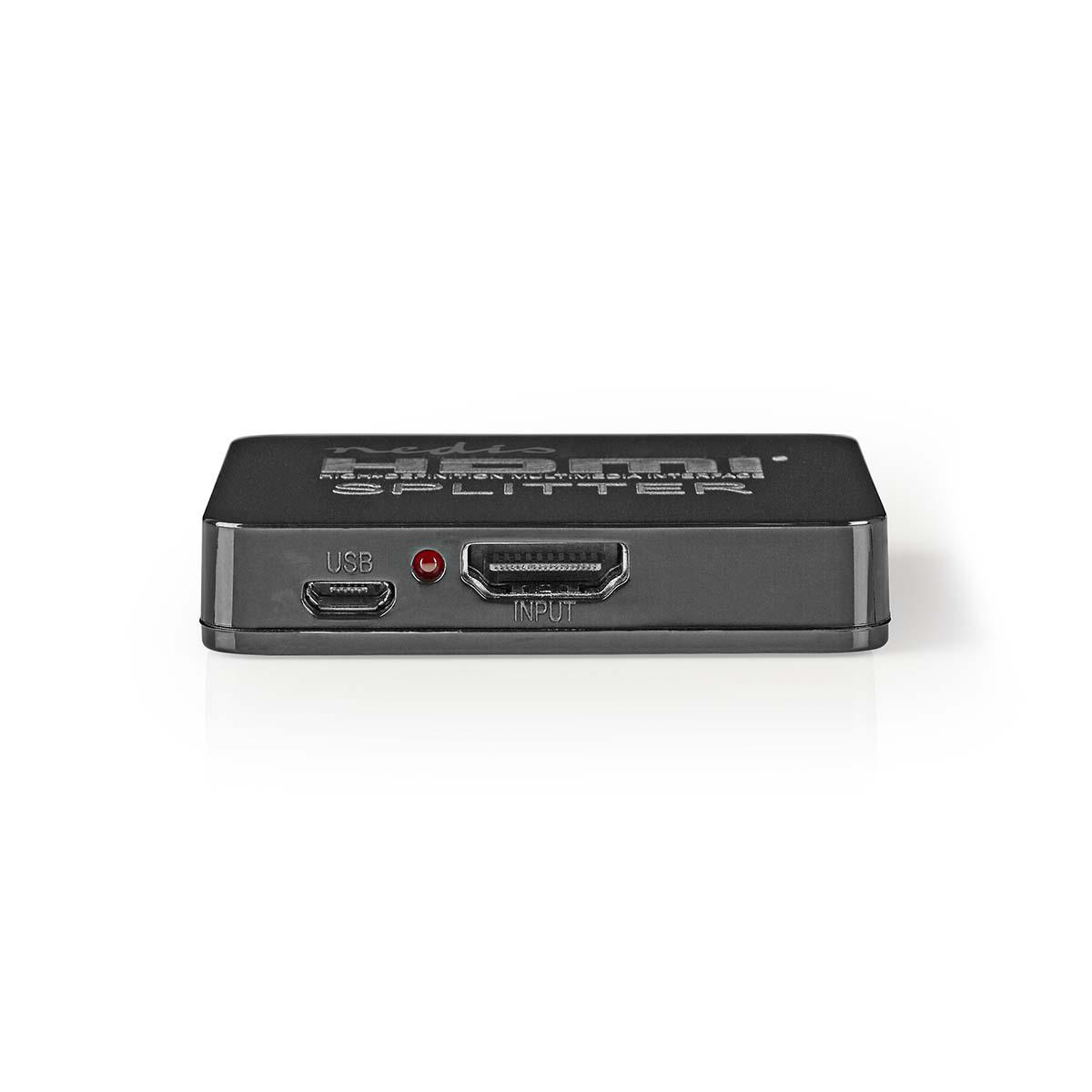 Nedis HDMI ™ Splitter | 2-Port port(s) | HDMI™ Eingang - 2x HDMI™ Ausgang | 4K@30Hz | 2.25 Gbps | ABS / PVC | Schwarz von Nedis