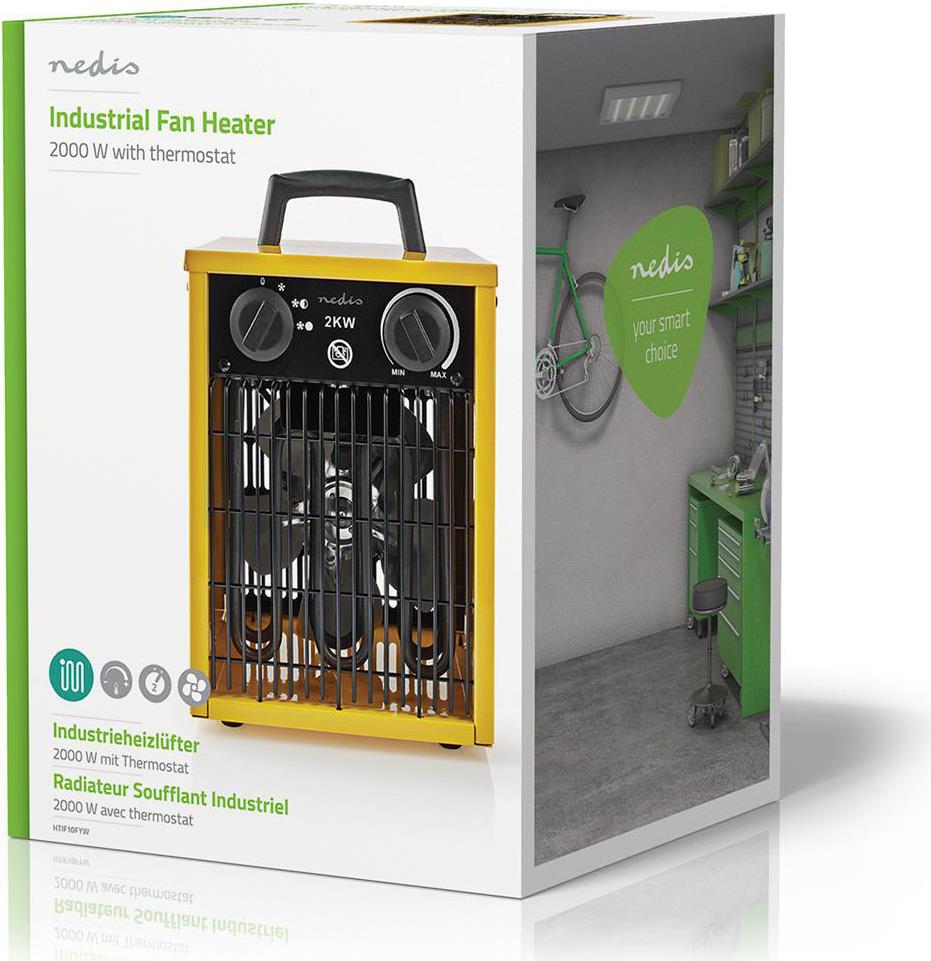 Nedis HTIF10FYW Industrieller Raumheizer Industrielle Heizlüfter (HTIF10FYW) von Nedis