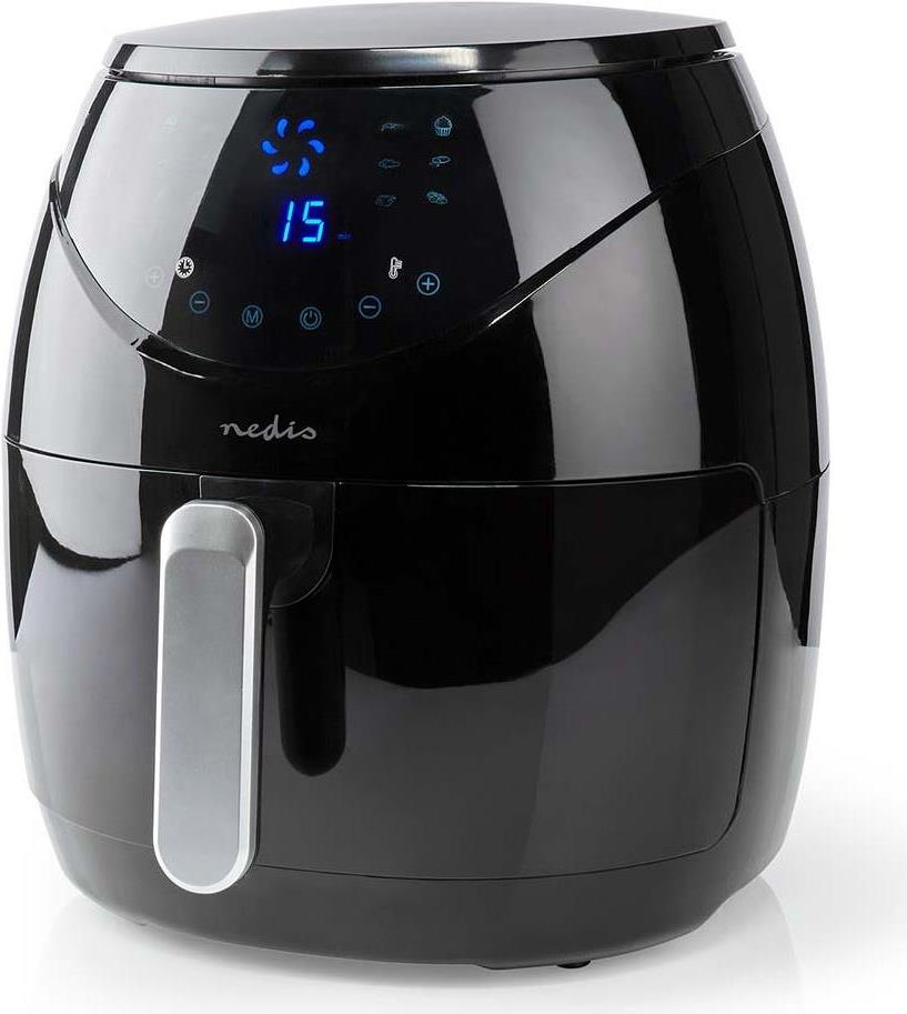 Nedis Heißluft Friteuse 4.6 l -Timer: 60 min - Digital - Schwarz (KAAF240EBK) von Nedis
