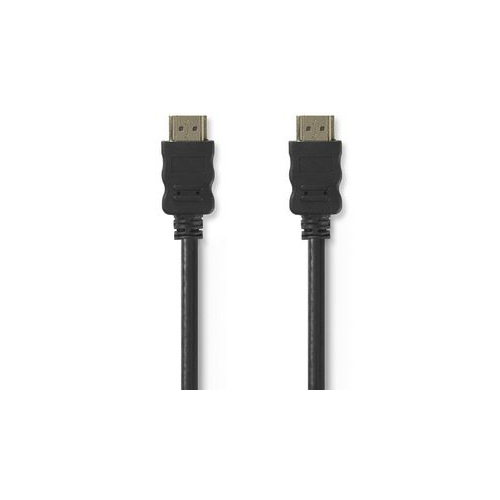 Nedis High-Speed 2m HDMI-Kabel mit Ethernet, vergoldet [Schwarz] von Nedis