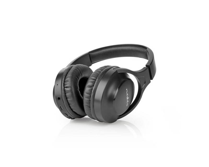 Nedis Kopfhörer Over Ear kabellos mit Mikrofon Bluetooth schwarz Bluetooth-Kopfhörer (Integrierte Steuerung und Mikrofon) von Nedis