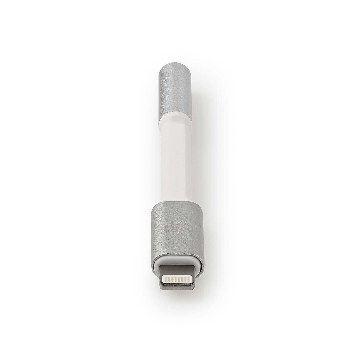 Nedis Lightning-Adapter | Apple Lightning 8-Pin | 3.5 mm Buchse | Vergoldet | rund | Aluminium | Verpackung mit Sichtfenster von Nedis