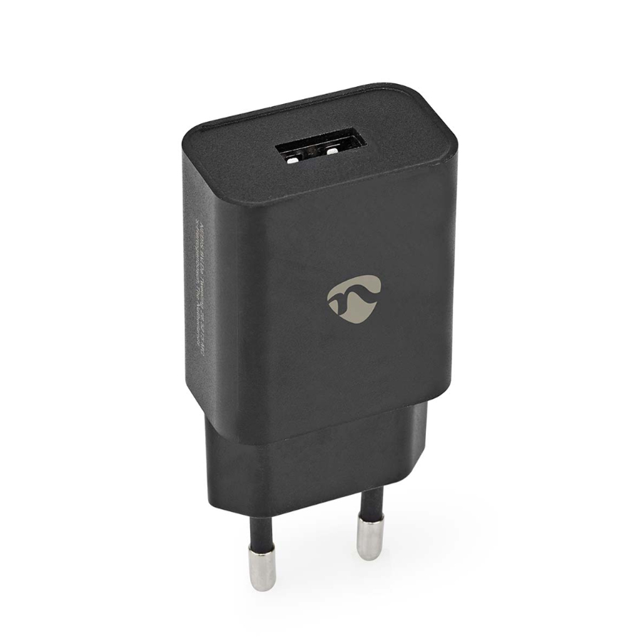 Nedis Netzladegerät 12 W 1x 2.4 A A - Anzahl der Ausgänge: 1x USB-A, Kein Kabel im Lieferumfang enthalten, Single Voltage Output, schwarz Nedis Netzladegerät 12 W 1x 2.4 A A - Anzahl der Ausgänge: 1x USB-A, Kein Kabel im Lieferumfang enthalten, Single Voltage Output, schwarz von Nedis