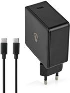 Nedis Netzladegerät 65 W 3.0 3.25 A A - Anzahl der Ausgänge: 1, USB-C, Type-C, Automatische Spannungswahl (WCPD65W100BK) von Nedis