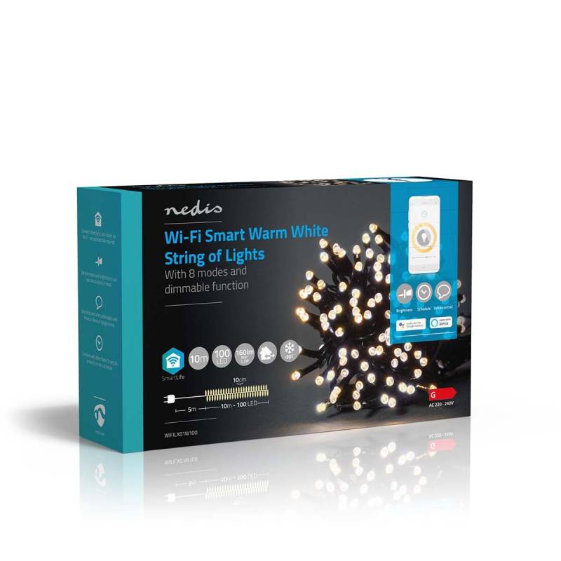 Nedis SmartLife 100 LED, iOS/Android Fairy Lights, 10m von Nedis