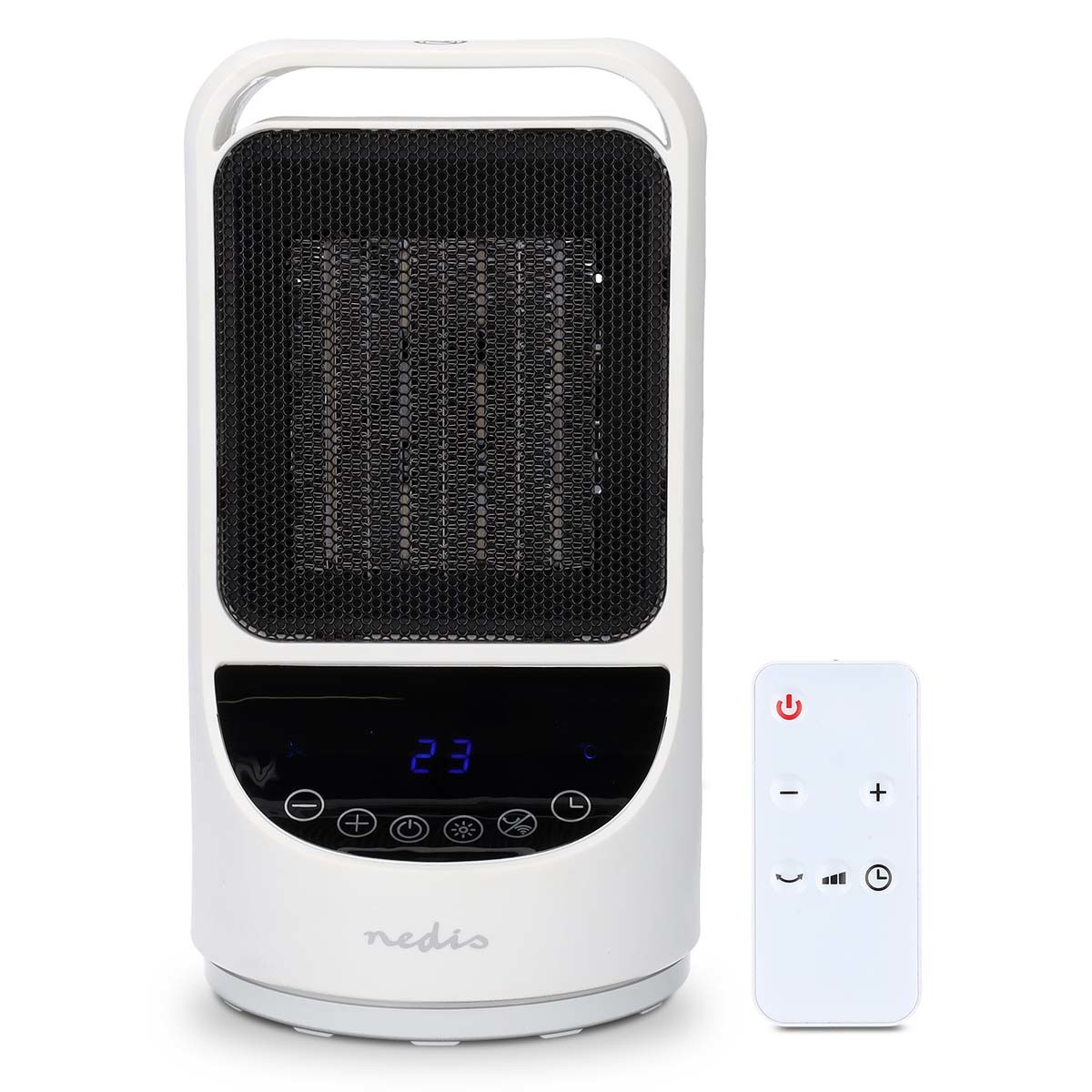 Nedis SmartLife Keramik-PTC-Heizlüfter Wi-Fi | 1500 W | 2 Wärmeeinstellungen | Oszillation | Anzeige | 10 - 49 °C | Android™ / IOS | Weiss von Nedis