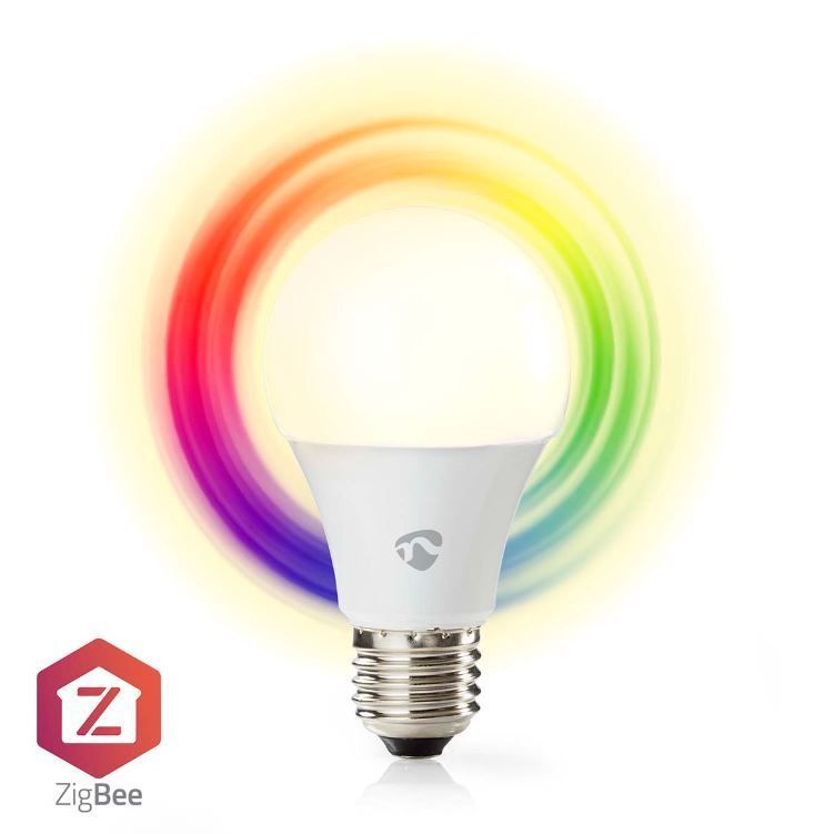Nedis SmartLife Vollfärbige LED-Lampe | Zigbee 3.0 | E27| 806 lm | 9 W | Warm - Kühlweiss | 2200 - 6500 K von Nedis