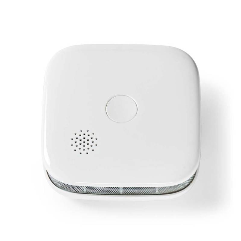 Nedis Smartlife Rauchmelder | Wifi | Batteriebetrieben Sensorlebensdauer: 10 Jahre | EN 14604 | Android™ / IOS | 85 dB | Weiss | 1 Stück von Nedis