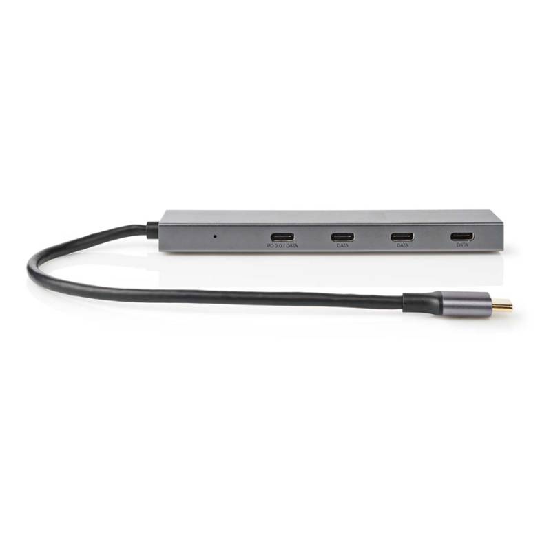 Nedis USB-Hub 1x USB-C™ 3.2 Gen2 - USB-C™ 3.2 Gen2, PD 3.0, 3x USB-C™ 3.2 Gen2, 4-Port port(s), USB 3.2 Gen2, Stromversorgung über USB von Nedis