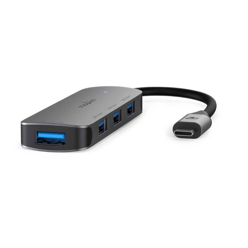 Nedis USB-Hub 1x USB-C™ - 4x USB A, 4-Port port(s), USB 3.2 Gen1, Stromversorgung über USB, 5 Gbps von Nedis