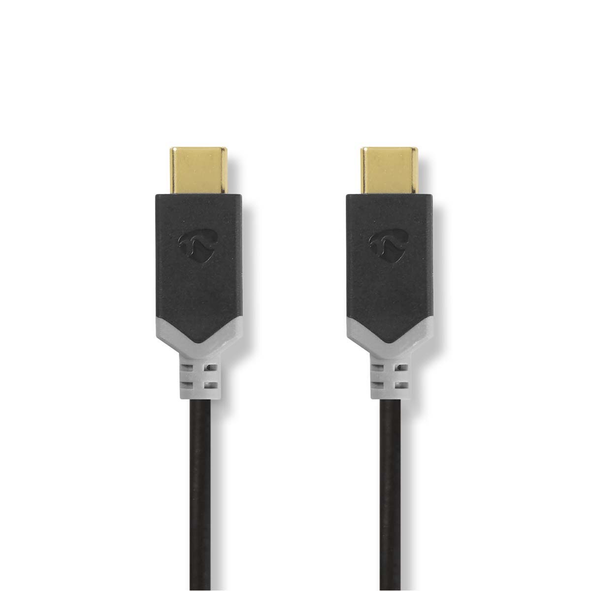 Nedis USB-Kabel | USB 3.2 Gen 1 | USB-C™ Stecker | USB-C™ Stecker | 4K@60Hz | 5 Gbps | Vernickelt | 1.00 m | rund | PVC | Anthrazit | Verpackung mit S von Nedis