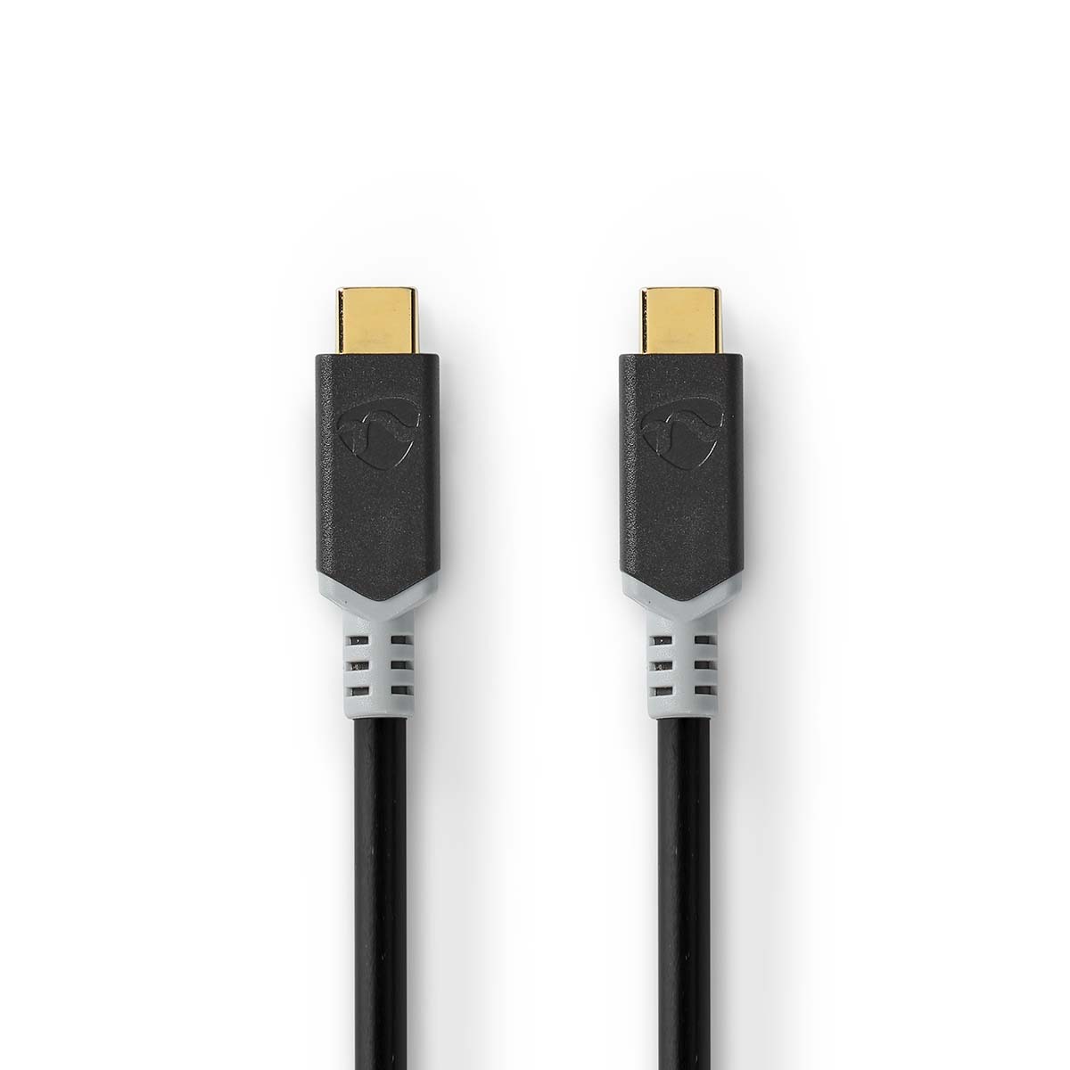 Nedis USB-Kabel | USB 3.2 Gen 2x2 | USB-C™ Stecker | USB-C™ Stecker | 4K@60Hz | 20 Gbps | Vergoldet | 1.00 m | rund | PVC | Anthrazit | Verpackung mit von Nedis