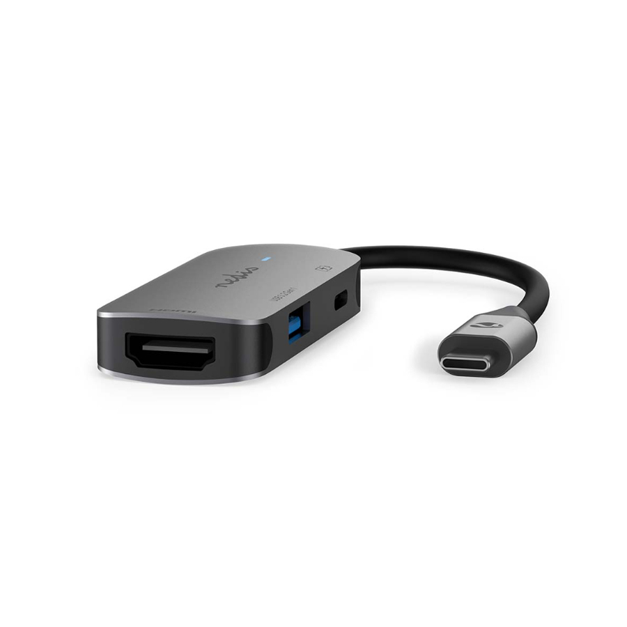 Nedis USB Multi-Port-Adapter USB 3.2 Gen 1 - USB-C™ Stecker, HDMI™ Ausgang, USB-A Buchse, USB-C™ Buchse von Nedis